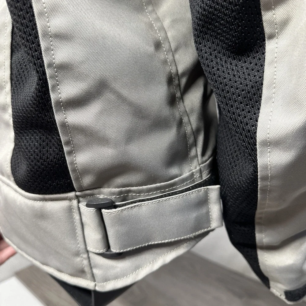 Gray Riding Jacket Motorcycle Jacket Crosswind and Mesh Jacket Small Breathable